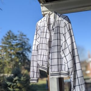 Ashley by 26 International   Linen Bomber Jacket M-L